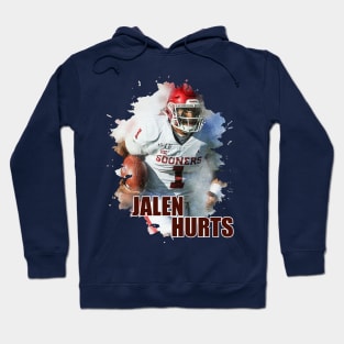 JALEN HURTS IN WATERCOLOR PAINTING-2 Hoodie